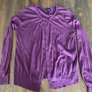 Gap Purple Cardigan, Sz M